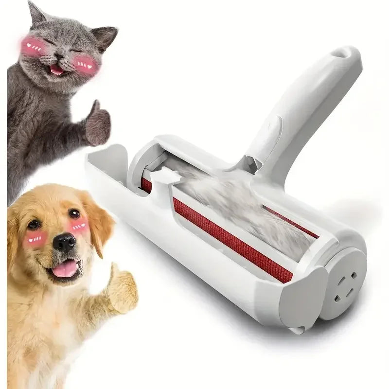 1PC Reusable Pet Hair Removal Mitts & Rollers For Cat & Dog-Self-Cleaning Lint Roller Set For Furniture Couch Carpet