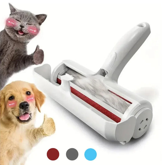 1PC Reusable Pet Hair Removal Mitts & Rollers For Cat & Dog-Self-Cleaning Lint Roller Set For Furniture Couch Carpet